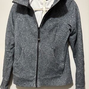 lululemon athletica Heathered Dark Gray Zip-Up Utility Jacket